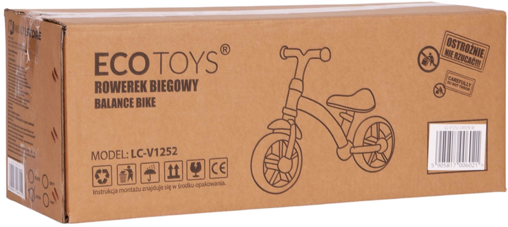Біговел EcoToys LC-V1252 White/Green (5905817006021) - зображення 11