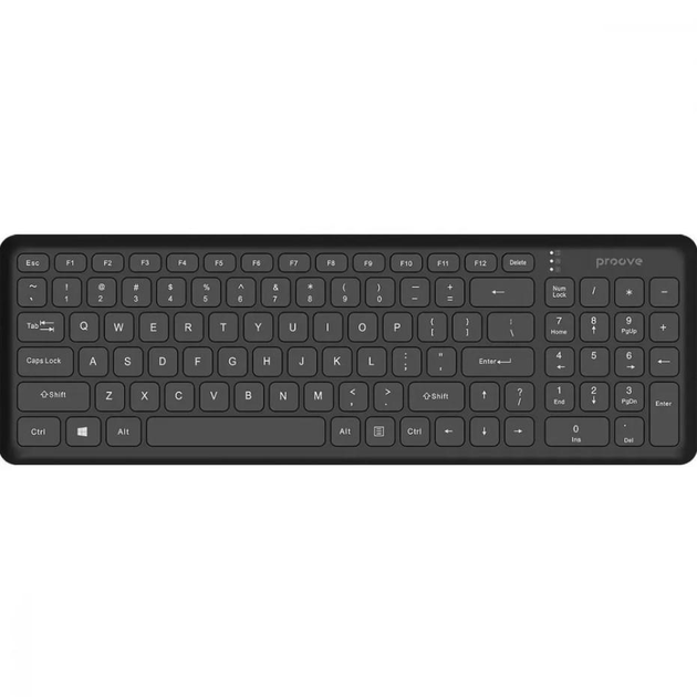 Бездротова клавіатура Proove Classic Code (Ukraine Layout) black - зображення 2