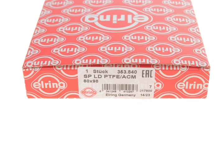 Сальник колінвалу задній Chevrolet Aveo/ Opel Astra H/J/ Insignia/ Vectra 1.6-1.8 05- 80x98x14.7 353.840 ELRING - изображение 3