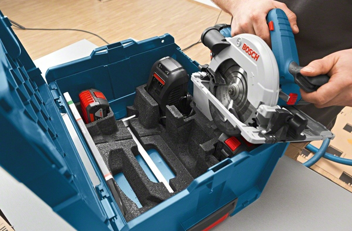 Akumulatorowa pilarka tarczowa Bosch Professional GKS 18V-57G bez akumulatora i ładowarki (06016A2101) - obraz 3