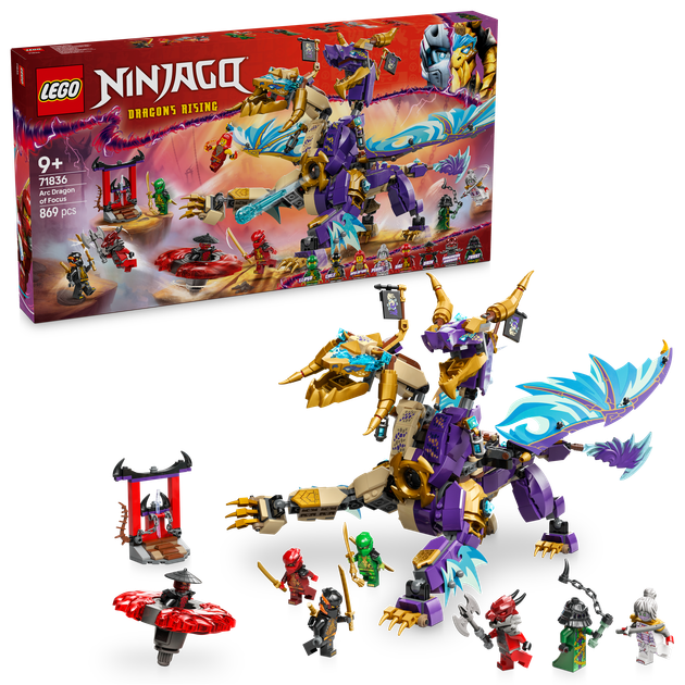 Конструктор LEGO NINJAGO Arc Dragon of Focus (71836) – игрушки с