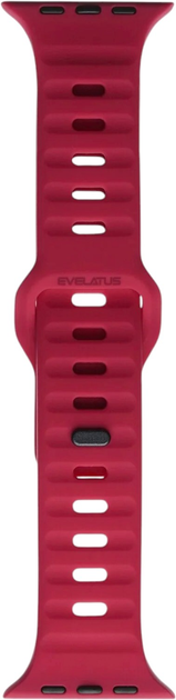 Ремінець Evelatus Sport Silicone Strap для Apple Watch Series 1/2/3/4/5/6/7/8/SE 42-45 мм Cherry (4752192077495) - зображення 1