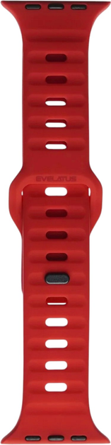 Ремінець Evelatus Sport Silicone Strap для Apple Watch Series 1/2/3/4/5/6/7/8/SE 42-45 мм Dark Red (4752192077556) - зображення 1