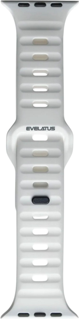 Ремінець Evelatus Sport Silicone Strap для Apple Watch Series 1/2/3/4/5/6/7/8/SE 42-45 мм White (4752192077662) - зображення 1