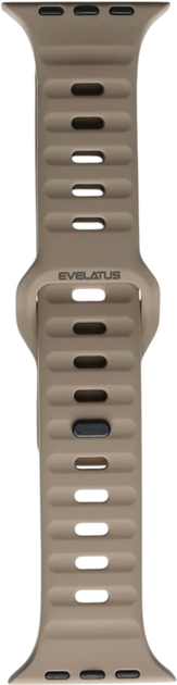 Ремінець Evelatus Sport Silicone Strap для Apple Watch Series 1/2/3/4/5/6/7/8/SE 42-45 мм Beige (4752192077570) - зображення 1