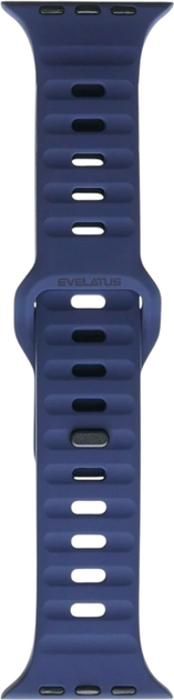 Ремінець Evelatus Sport Silicone Strap для Apple Watch Series 1/2/3/4/5/6/7/8/SE 38-41 мм Dark Blue (4752192089917) - зображення 1