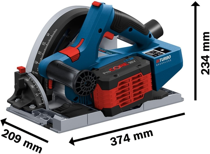 Akumulatorowa piła ukośna Bosch Professional GKT 18V-52 GC (0615990M0A) - obraz 3