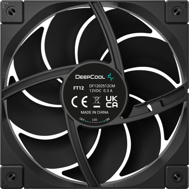 Вентилятор DeepCool FT12 120 mm Black (R-FT12-BKWPN1-G) - зображення 2