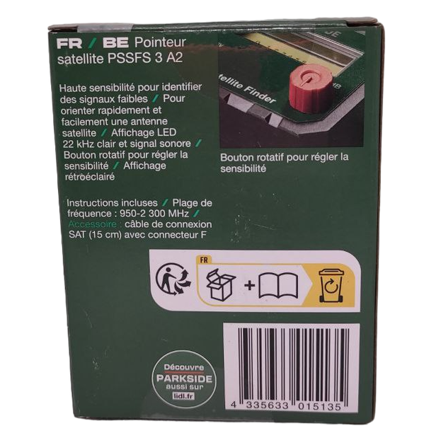 Спутниковый искатель сигнала Parkside Pointeur Satellite PSSFS 3 A2 - изображение 4