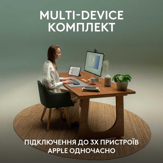 Комплект беспроводной Logitech Pebble 2 Combo for Mac Tonal Graphite UA (920-012244) - изображение 3