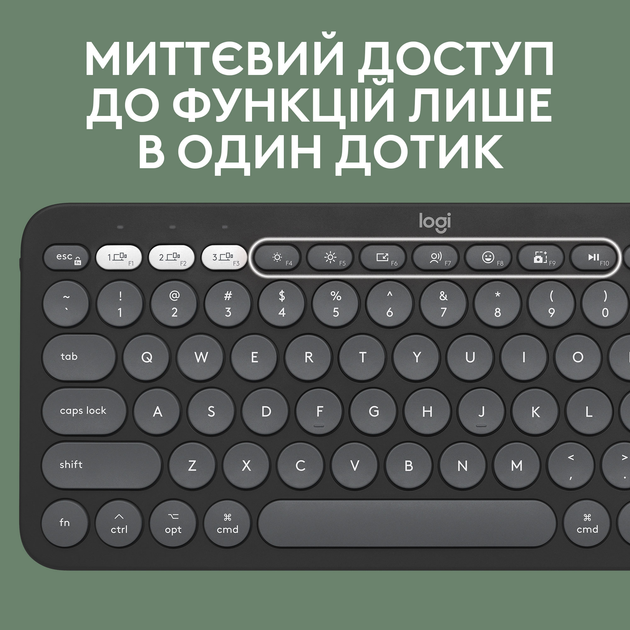 Комплект беспроводной Logitech Pebble 2 Combo for Mac Tonal Graphite UA (920-012244) - изображение 5
