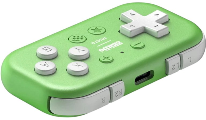 Kontroler bezprzewodowy 8BitDo Micro Bluetooth Gamepad Green (6922621503583) - obraz 3