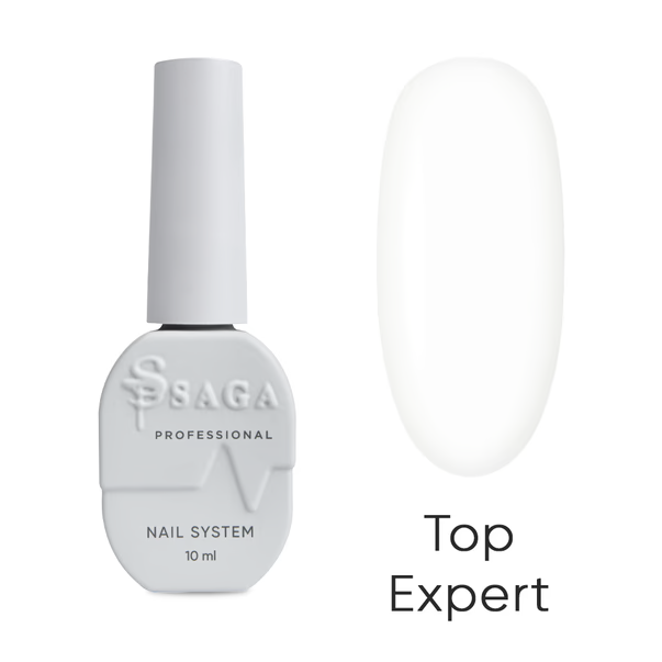 Топ без липкого слоя SAGA Professional Top Expert, 10 мл - Фото 1 Топ без липкого слоя SAGA Professional Top Expert, 10 мл - изображение 1
