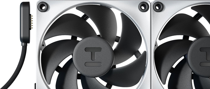 Вентилятор Hyte THICC FP12 Triple Fan 3 Pack 120 mm Black/Grey (FAN-HYTE-FP12-BW-3) - зображення 9