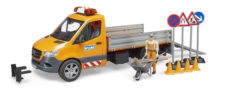 Samochód komunalny Bruder MB Sprinter 02677 (4001702026776) - obraz 5
