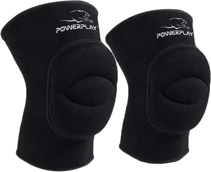 Наколенники PowerPlay PP-8000 Elastic Knee Support (пара) M Черные (PP-8000_Black_M) - изображение 2