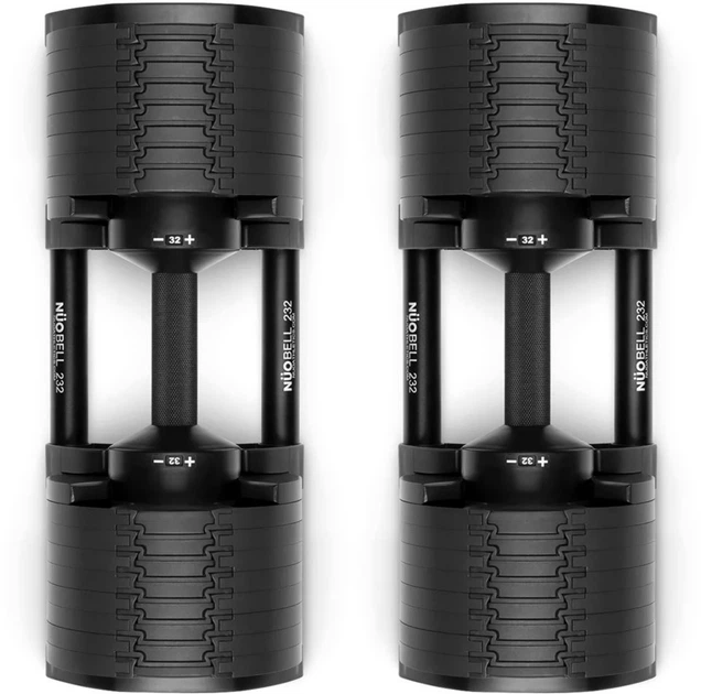 Гантели наборные NUO Nuobell 2-32 кг 2 шт Черные (NB232BLA) - изображение 6