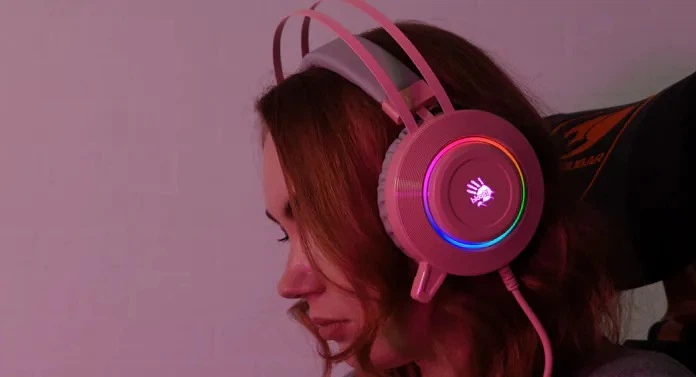 Гарнитура Bloody G521 Pink - Фото 10 Гарнитура Bloody G521 Pink - изображение 10