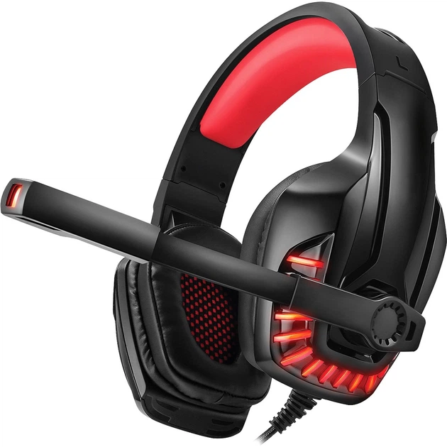 Наушники гарнитура REAL-EL GDX-7650 Black/Red черный (447677) - Фото 11 Наушники гарнитура REAL-EL GDX-7650 Black/Red черный (447677) - изображение 11