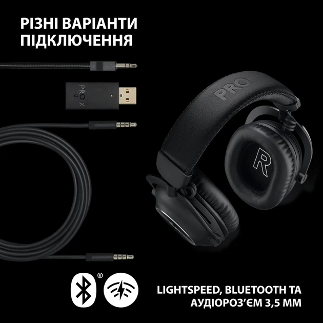 Гарнитура Logitech G Pro X2 Wireless LightSpeed Black (981-001263) - изображение 7
