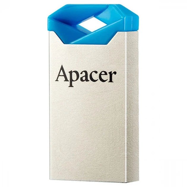 Флеш-накопитель USB 64GB Apacer AH111 Silver/Blue (AP64GAH111U-1) - изображение 2