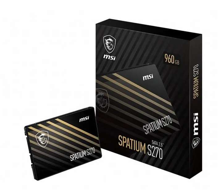 Накопичувач SSD 480GB MSI Spatium S270 2.5" SATAIII 3D TLC 11862 - изображение 5
