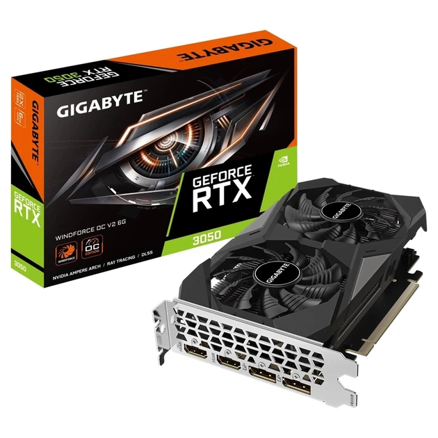 Відеокарта Gigabyte GeForce RTX 3050 Windforce OC V2 6G 6GB GDDR6 (GV-N3050WF2OCV2-6GD) - изображение 7