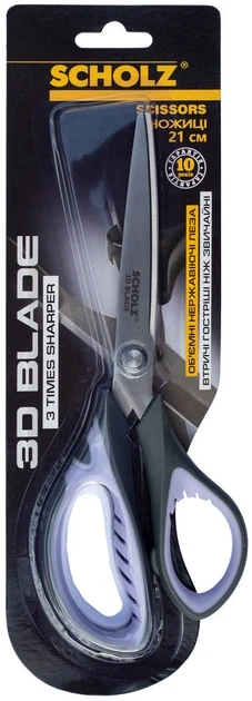 Ножиці Scholz 3D BLADE 21см прогумовані ручки (4206SCH) - зображення 3