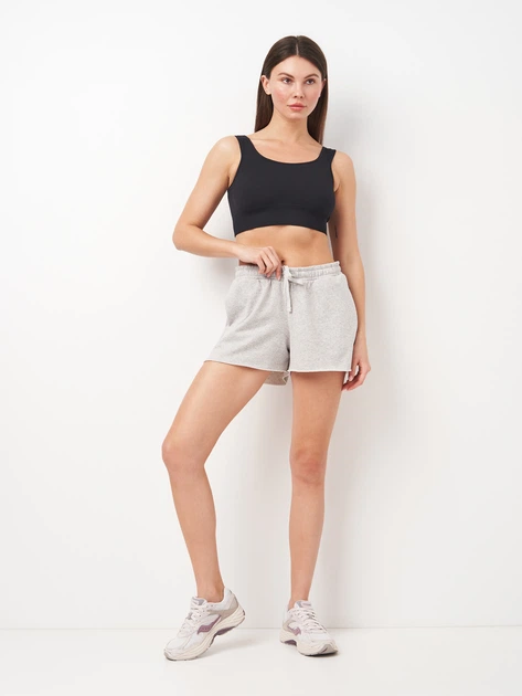 Шорты женские Under Armour Ua Rival Terry Short 1389657-011 XS Серые (197779660587) - изображение 3