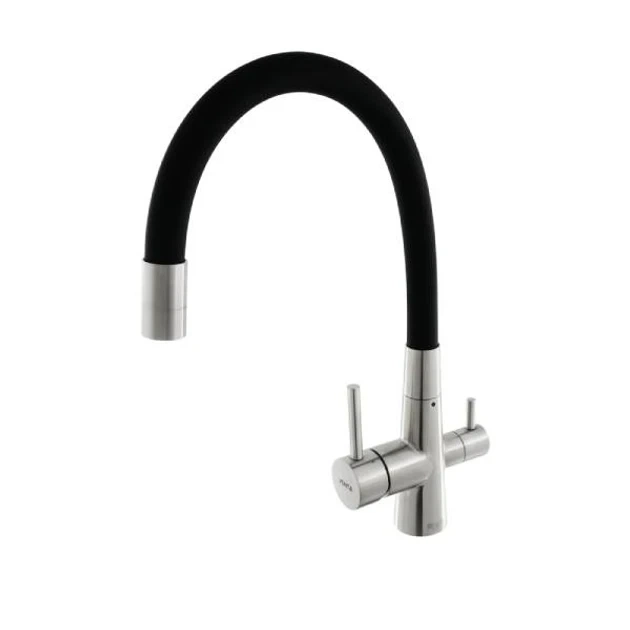 Смеситель для кухни Venta BK813SB с гибким изливом и подключением для питьевой воды+ Тройной фильтр Ecosoft - изображение 2