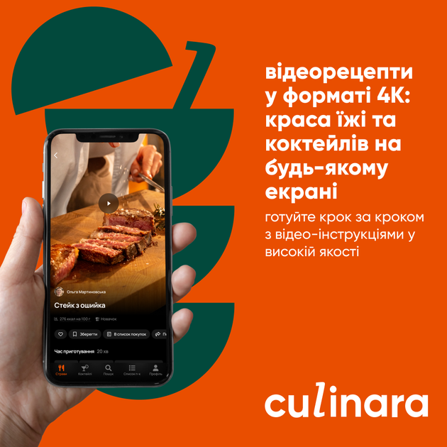 Электронный ключ (код) для активации приложения Culinara (Акция): «Блюда и коктейли» 1 месяц - изображение 3