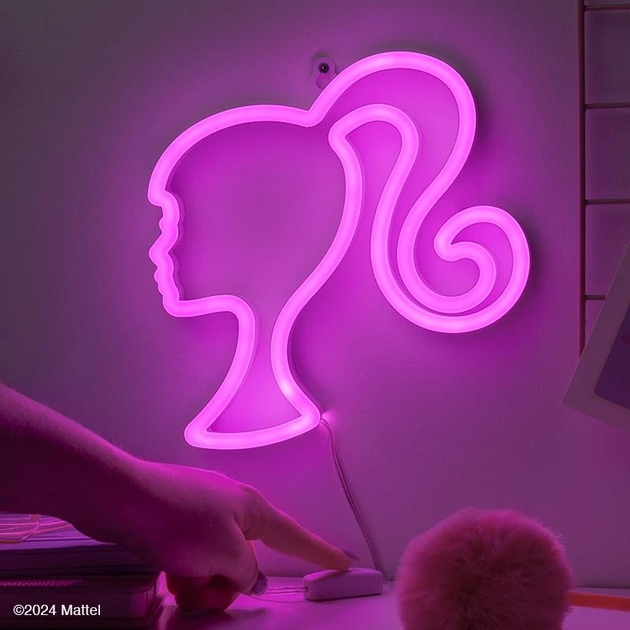 Lampka neonowa ścienna Paladone Barbie 22 cm (5056577726541) - obraz 6