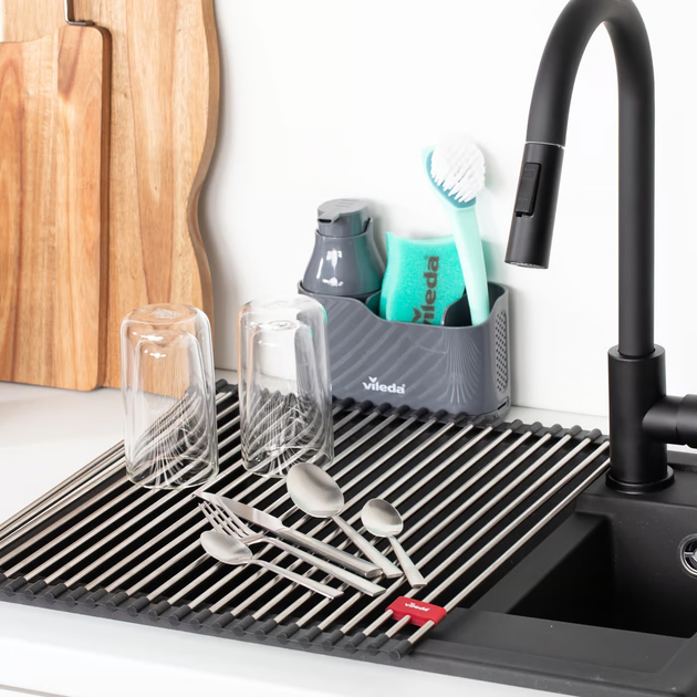 Ociekacz na naczynia Vileda Easy Kitchen 45 x 40 cm (4043891370292) - obraz 3