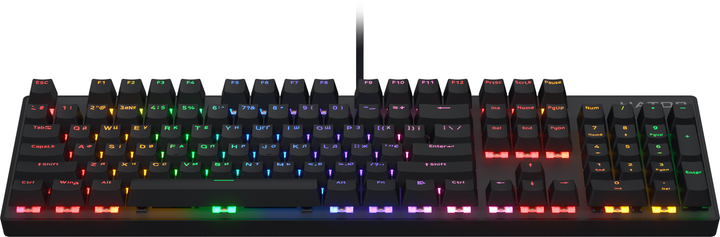 Клавіатура дротова HATOR Icefall Mecha Rainbow (HTK104UA) підсвітка, чорний 305076 - изображение 2
