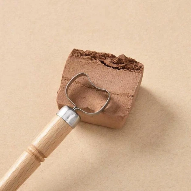 Набір стеків - петель для ліплення та гончарства Shaping Tools стеки з петлями для моделювання з глини / пластиліну, 5 шт, бежевий "G" (102111723) - зображення 5