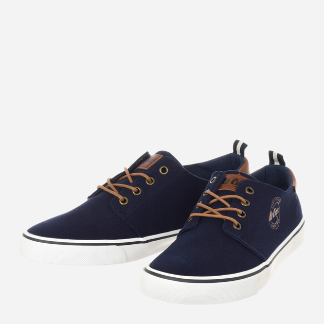 Tenisówki męskie materiałowe do kostki Lee Cooper LCW-25-02-3241M 45 29.9 cm Niebieskie - obraz 3