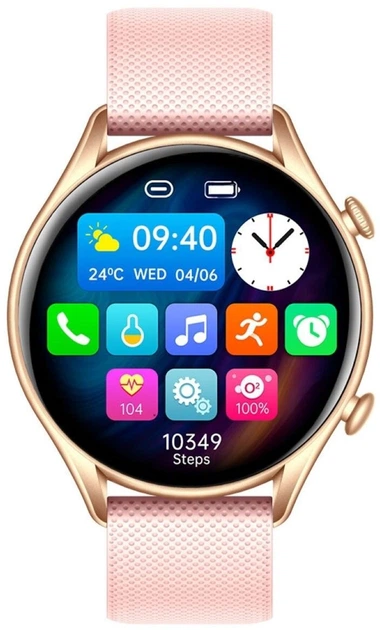 Смарт-годинник myPhone Watch EL Gold-Pink (SMA002669) - зображення 2