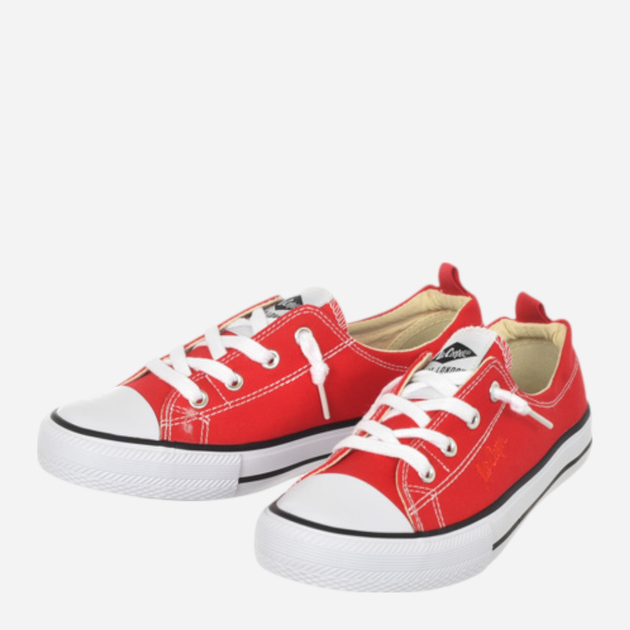 Жіночі кеди низькі Lee Cooper LCW-25-02-3298L 37 24.1 см Червоні (5904292158966) - зображення 3