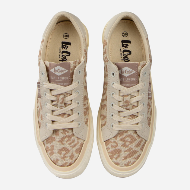 Жіночі кеди низькі Lee Cooper LCW-25-02-3330L 41 26.8 см Бежеві (5904292163465) - зображення 5