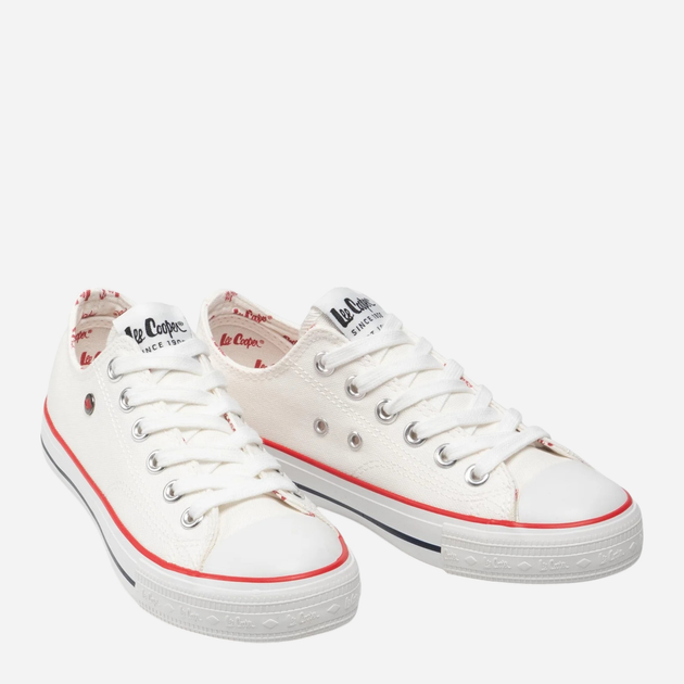 Жіночі кеди низькі Lee Cooper LCW-22-31-0875L 41 26 см Білі (5904292106103) - зображення 4