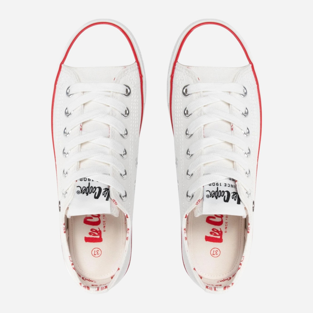 Жіночі кеди низькі Lee Cooper LCW-22-31-0875L 40 25.5 см Білі (5904292106097) - зображення 5