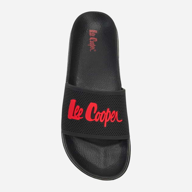 Klapki męskie gumowe Lee Cooper LCW-25-07-3526M 44 29.3 cm Czarne z czerwonym - obraz 5