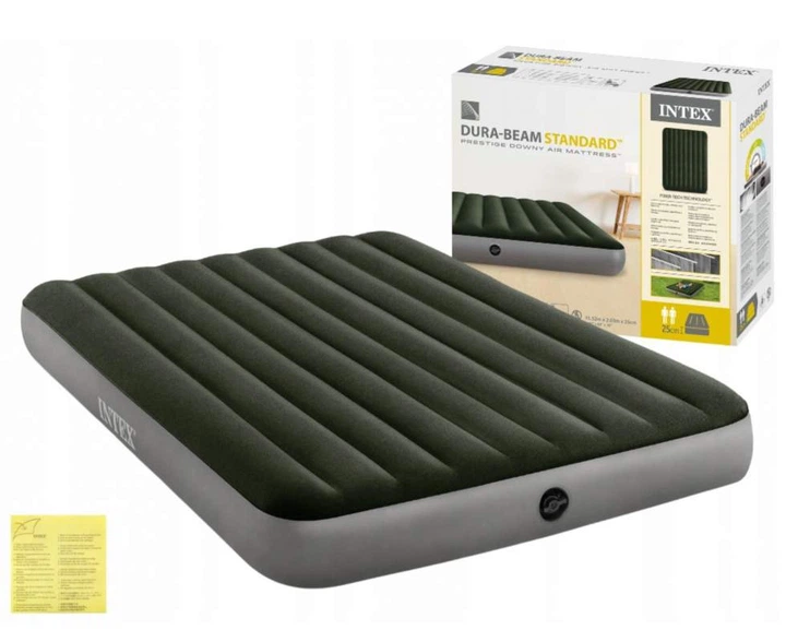 Двомісне надувне ліжко-матрац Intex 152 x 203 x 25 см (64109) - зображення 6