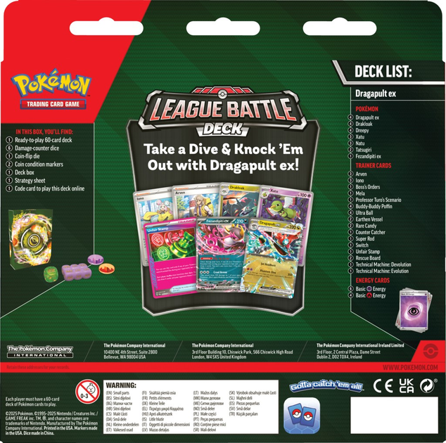 Zestaw Pokemon Company International League Battle Deck Dragapult 100-10394 (196214108943) - obraz 4