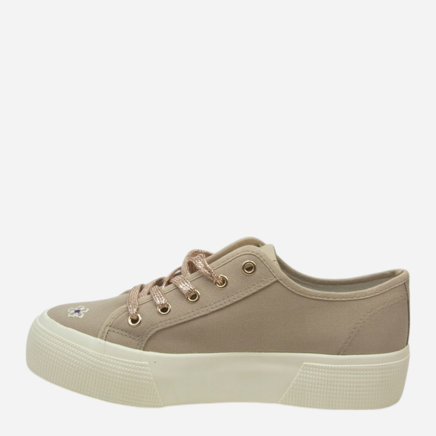 Trampki damskie materiałowe do kostki na platformie Lee Cooper LCW-25-08-3645L 41 27 cm Beżowe - obraz 3