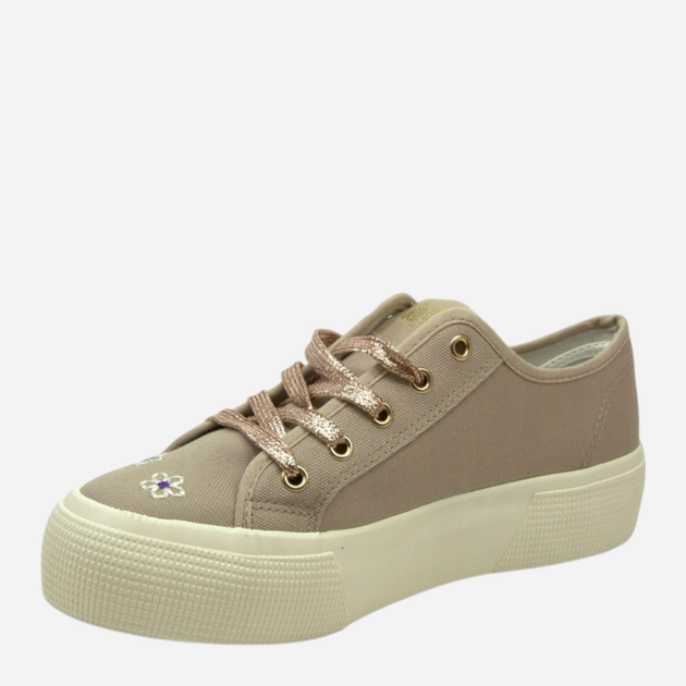 Trampki damskie materiałowe do kostki na platformie Lee Cooper LCW-25-08-3645L 41 27 cm Beżowe - obraz 5