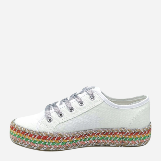 Trampki damskie materiałowe do kostki na grubej podeszwie Lee Cooper LCW-25-08-3650L 39 25.5 cm Białe - obraz 3