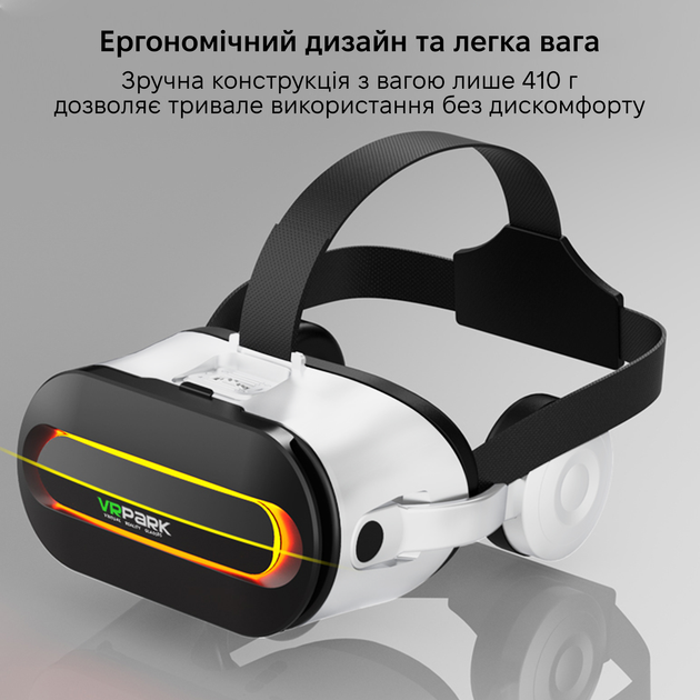 Очки виртуальной реальности Inspire VR Park с джойстиком Terios T3 White-Black (VR-Park-Wh) - изображение 5