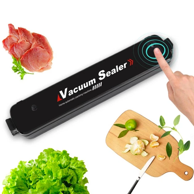 Вакуумный упаковщик NEW Vacuum Sealer для продуктов, мощный -60 КПа, 90 Вт, компактный, 220 В - Фото 4 Вакуумный упаковщик NEW Vacuum Sealer для продуктов, мощный -60 КПа, 90 Вт, компактный, 220 В - изображение 4