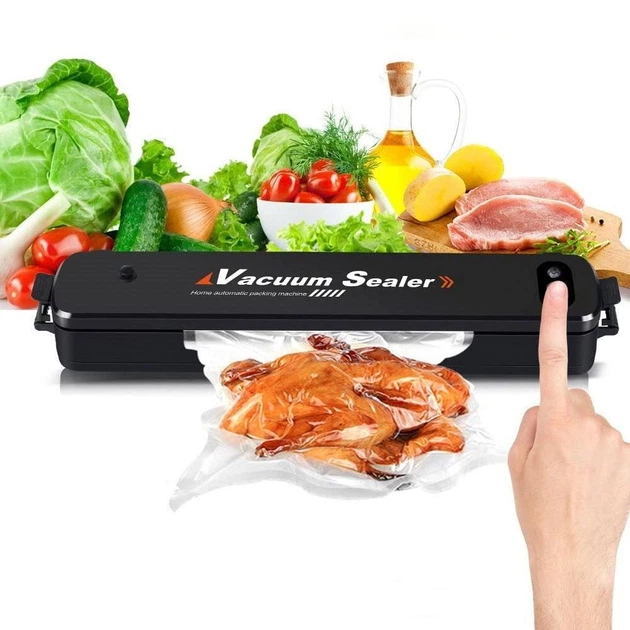 Вакуумный упаковщик NEW Vacuum Sealer для продуктов, мощный -60 КПа, 90 Вт, компактный, 220 В - Фото 10 Вакуумный упаковщик NEW Vacuum Sealer для продуктов, мощный -60 КПа, 90 Вт, компактный, 220 В - изображение 10